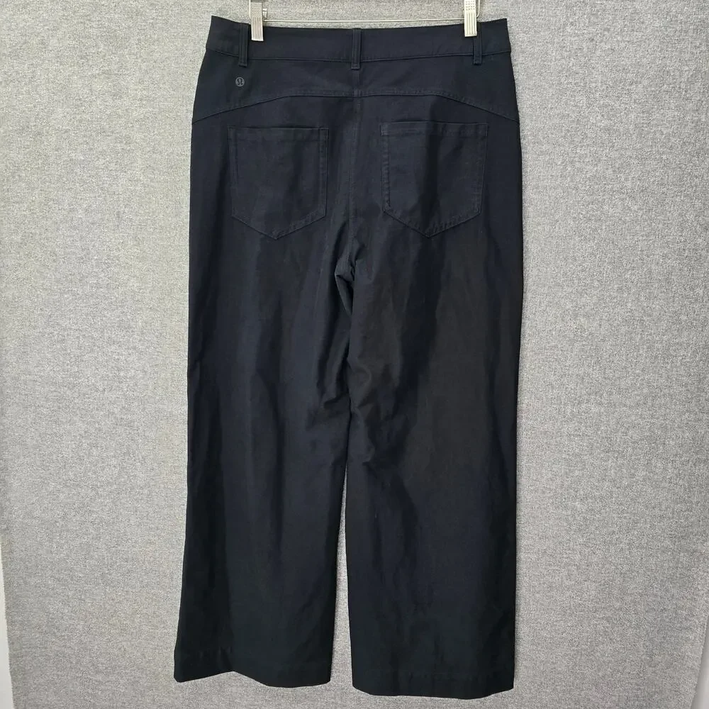 LULEMON WOMENS CITY SLEEK 5 POCKET WIDE LEG PANT, SIZE 31